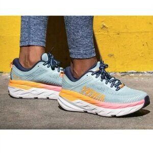 Hoka One One Bondi 7 Women's Outdoor Running Shoes 8 Blue Haze